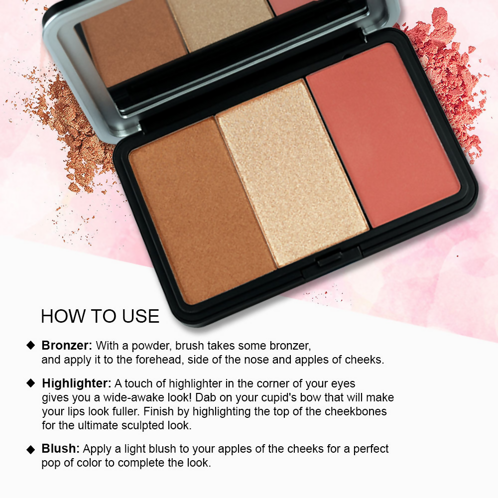 Daily Life Forever52 Glambo - Contour Highlighter Blush Palette - Barbie Doll | Grocsy