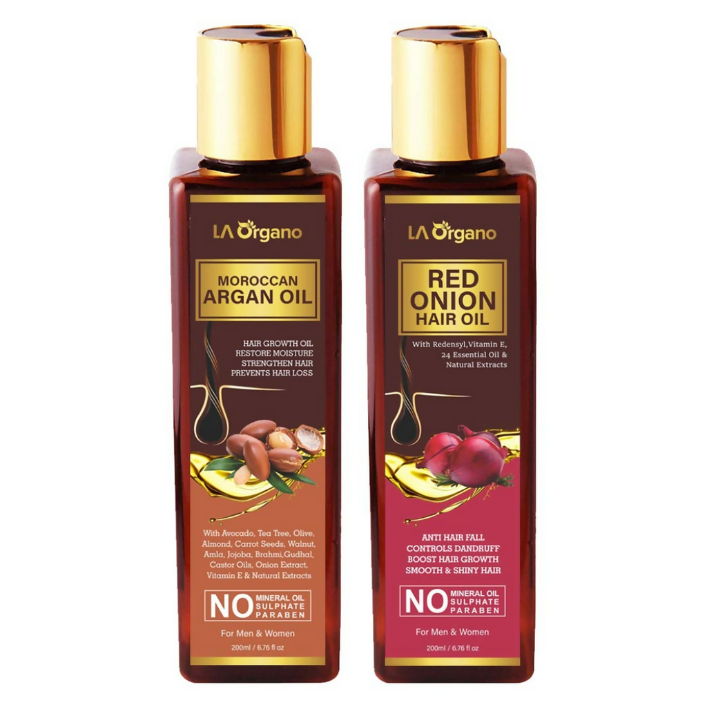 LA Organo Moroccan Multi-Purpose Hair Growth Oils Combo | Grocsy