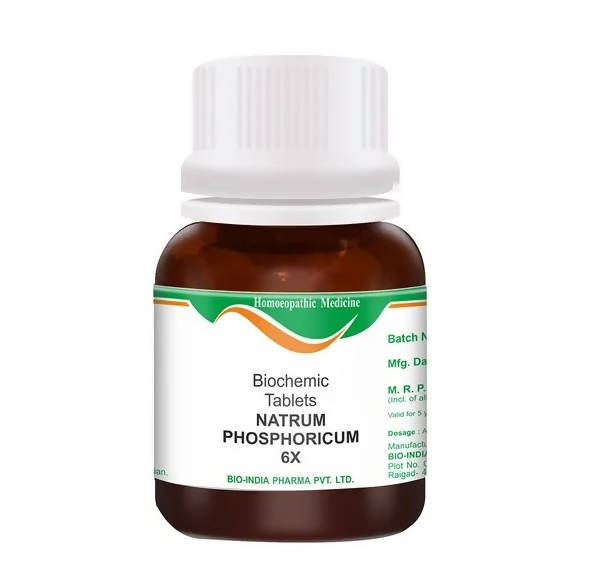 Bio India Homeopathy Natrum Phosphoricum Biochemic Tablets | Grocsy