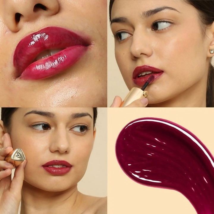 Dunamiss Liliana Hydrating Lip Oil Wine Mauve Bliss | Grocsy