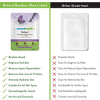 Mamaearth Retinol Bamboo Sheet Mask For Fine Lines & Wrinkles | Grocsy