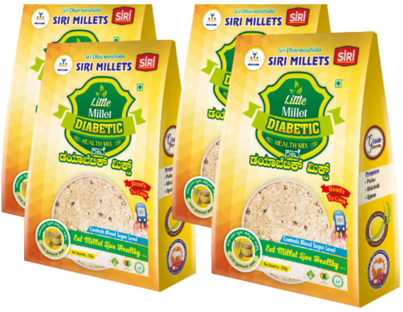 Siri Millets Little Millet Diabetic Health Mix - Nutritious Grain Blend | Grocsy