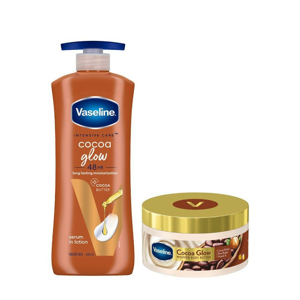 Vaseline Coco Body Lotion + Body Butter Combo | Grocsy