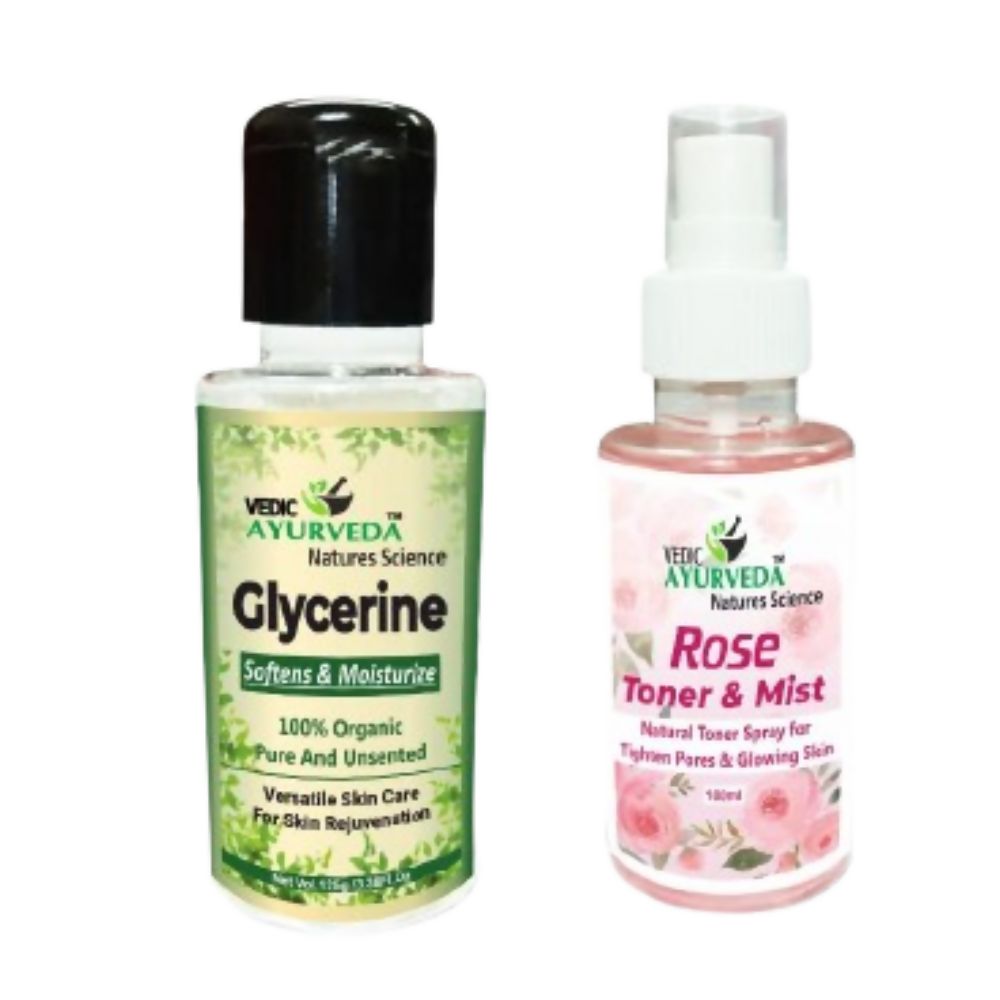 VedicAyurveda Glycerine With Rose Toner & Mist | Grocsy