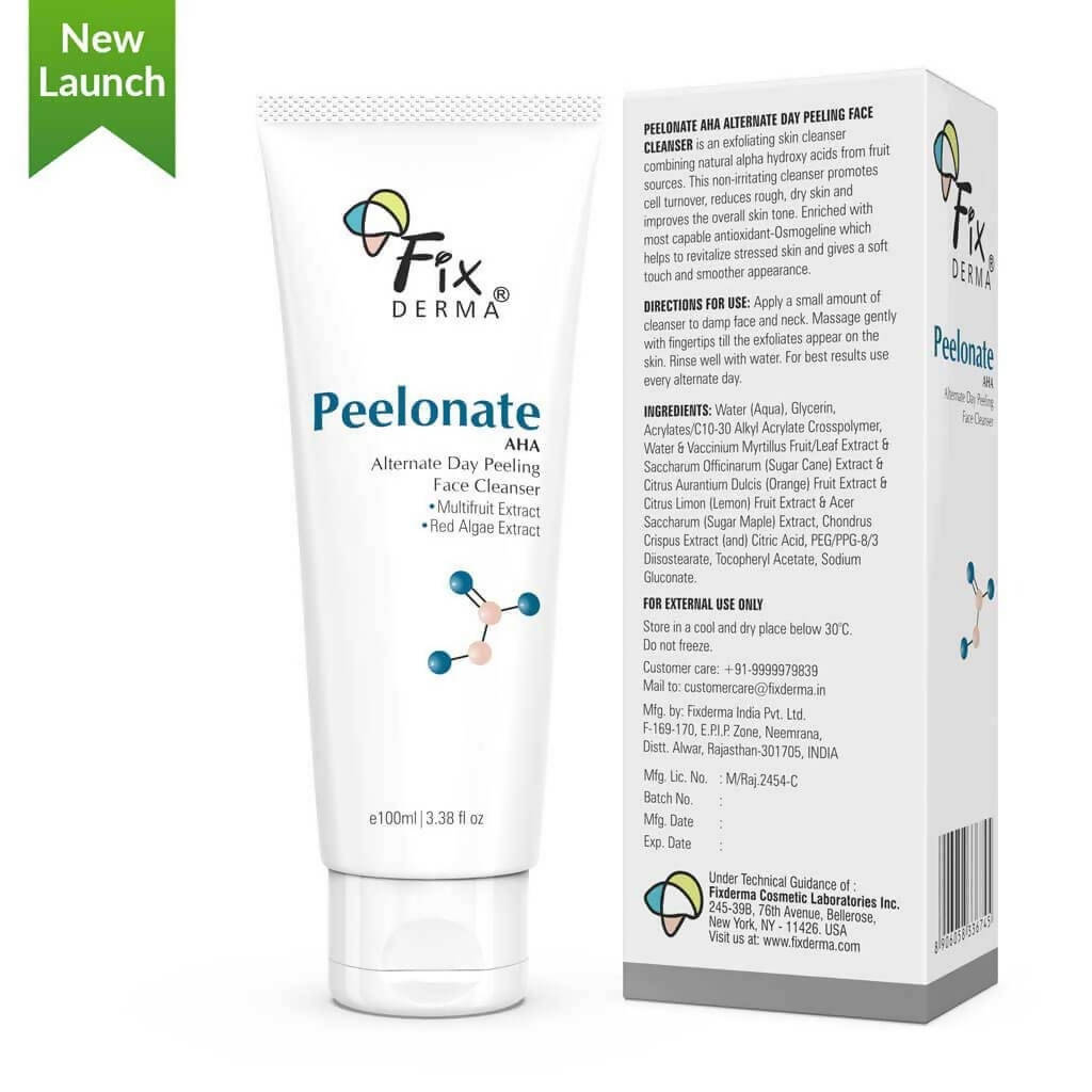 Fixderma Peelonate AHA Alternate Day Peeling Face Cleanser | Grocsy