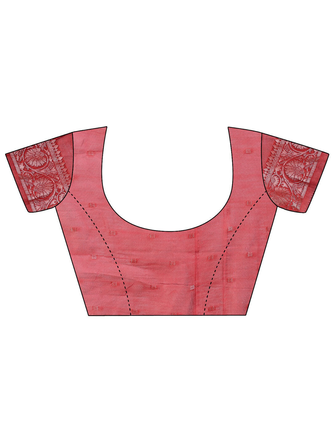 Shree Shyam Fashion Linen Cotton Rust Saree | Grocsy