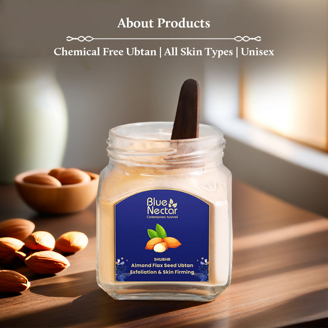 Blue Nectar Almond and Flax Seed Ubtan Face Mask | Grocsy