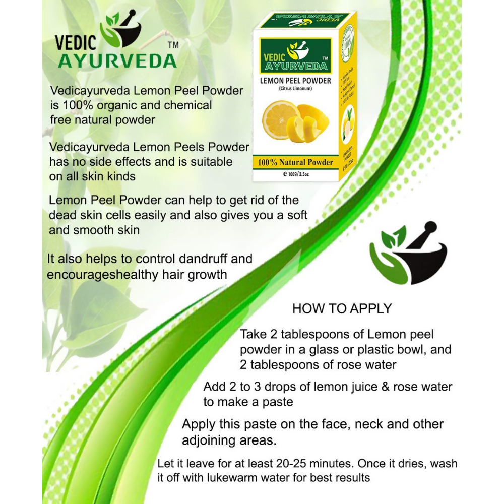 VedicAyurveda Lemon Peel Powder | Grocsy