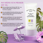 The Face Shop Natural Sun Eco No Shine Sun Primer SPF 50+ - Korean Skincare | Grocsy