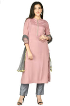 Joban Fashion Rose Gold Maslin Kurta Set | Grocsy