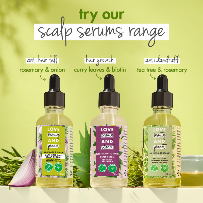 Love Beauty & Planet Onion & Rosemary Anti Hairfall Scalp Serum | Grocsy