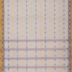 Exclusive Collection 100% Pure Cotton Light Grey Tant Saree With Hand Weaving Work | Grocsy