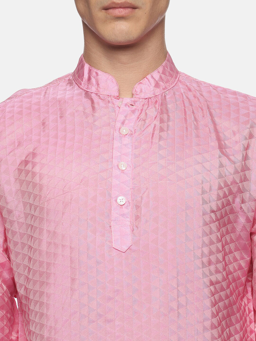 Sethukrishna Mens Pink Kurta with Dhoti Pants | Grocsy