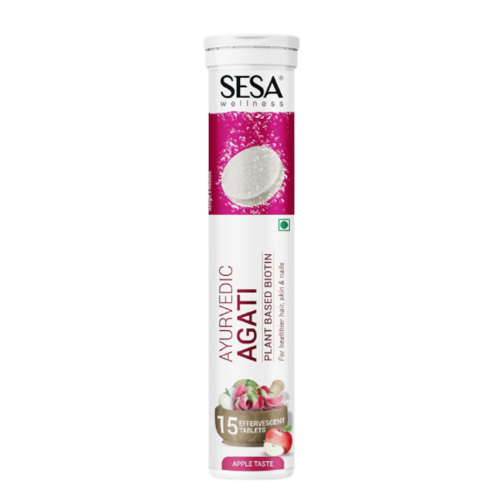 Sesa Ayurvedic Agati Plant Based Biotin Effervescent Tablets | Grocsy