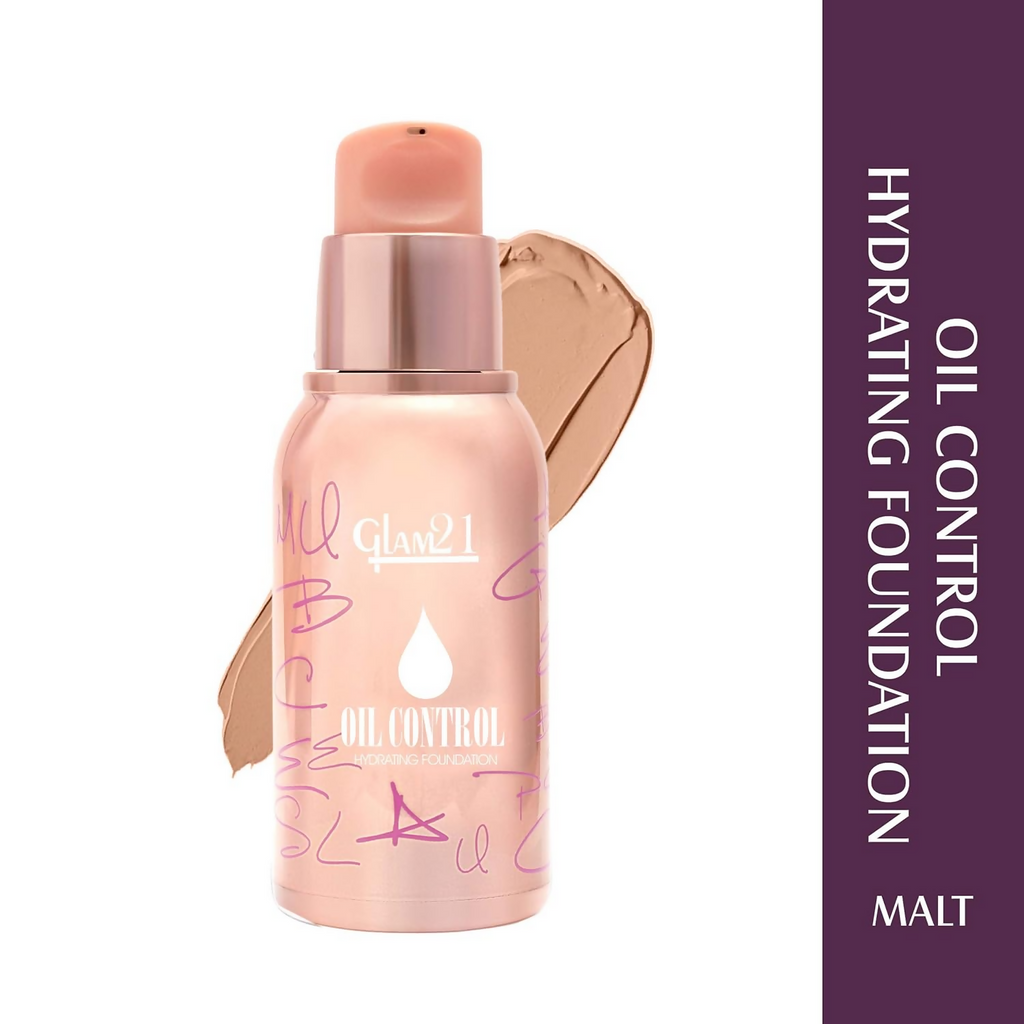 Glam21 Oil Control Hydrating Foundation - 06 Malt | Grocsy