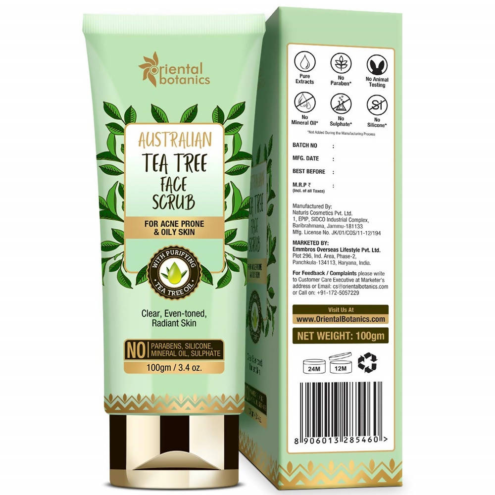Oriental Botanics Australian Tea Tree Face Scrub | Grocsy