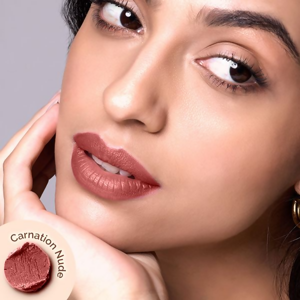 Mamaearth Moisture Matte Longstay Mini Lipstick - Carnation Nude | Grocsy