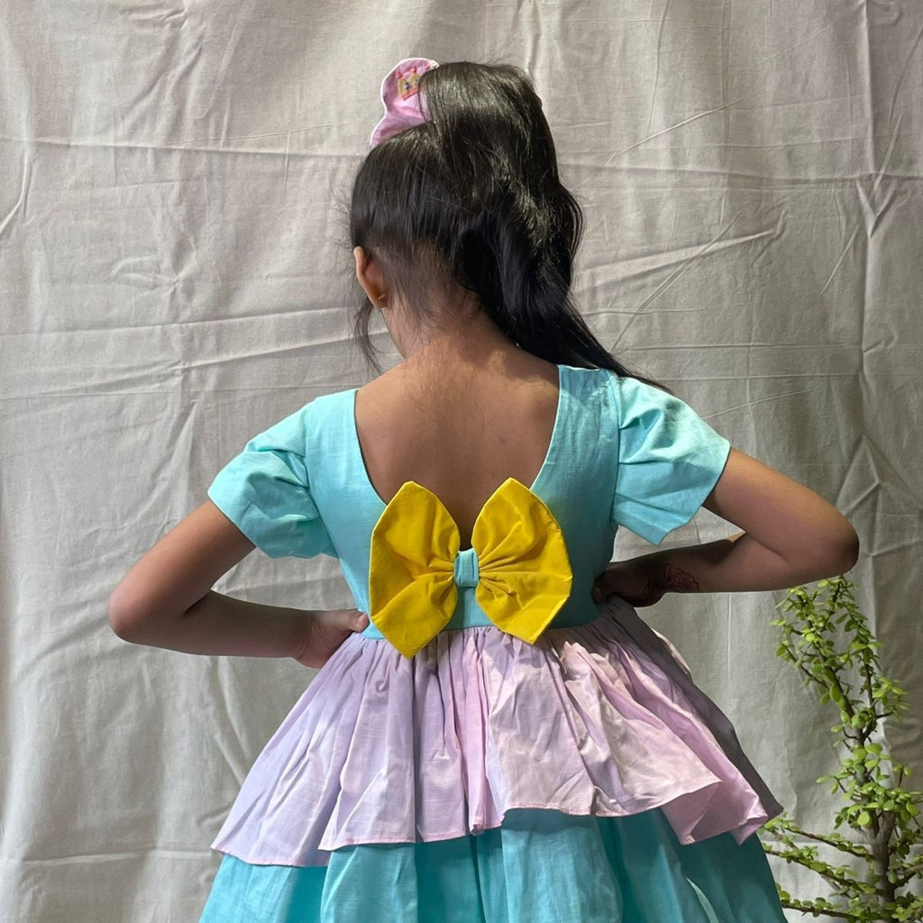 ArthLife Blue Pepa Pig Partywear Dress | Grocsy
