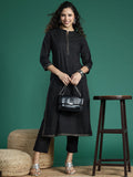 Sangria Pure Cotton Kurta with Trousers | Grocsy