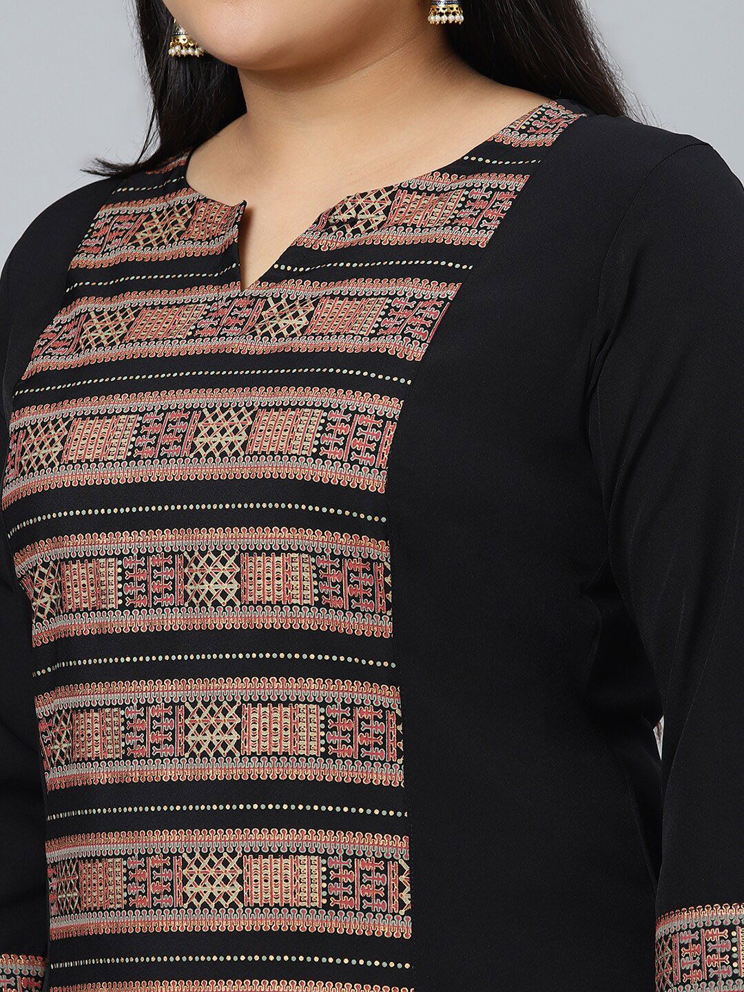 Sztori Geometric Printed Straight Kurta with Pant | Grocsy