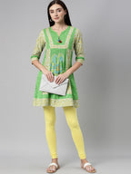 Souchii Slim Fit Churidar-Length Leggings | Grocsy