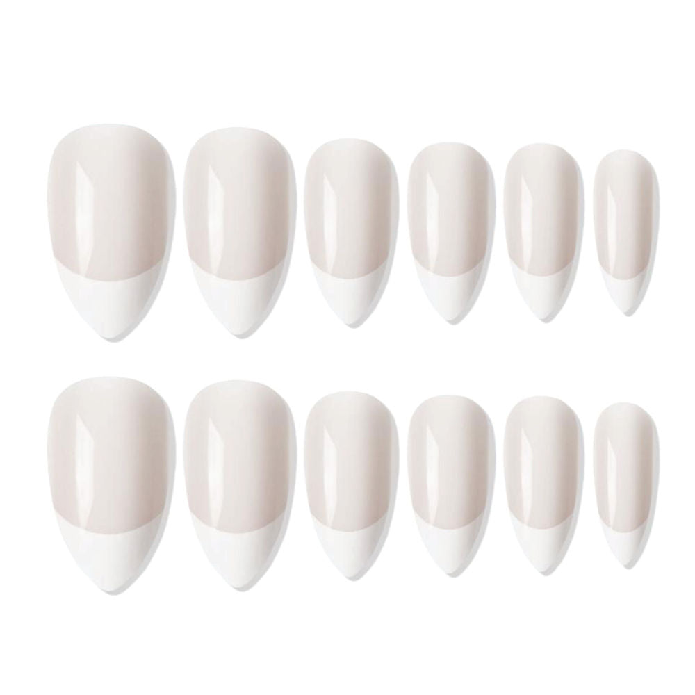 Shills Professional Reusable Press On Nails French Almond - SPN738 | Grocsy