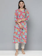HERE&NOW Floral Printed Kurta | Grocsy