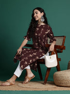 Sangria Women Ethnic Motifs Printed Kurta | Grocsy