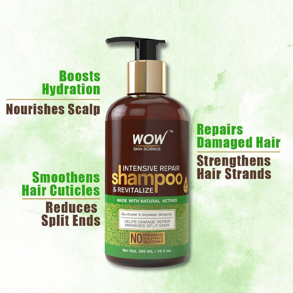 Wow Skin Science Intensive Repair Shampoo and Revitalize | Grocsy
