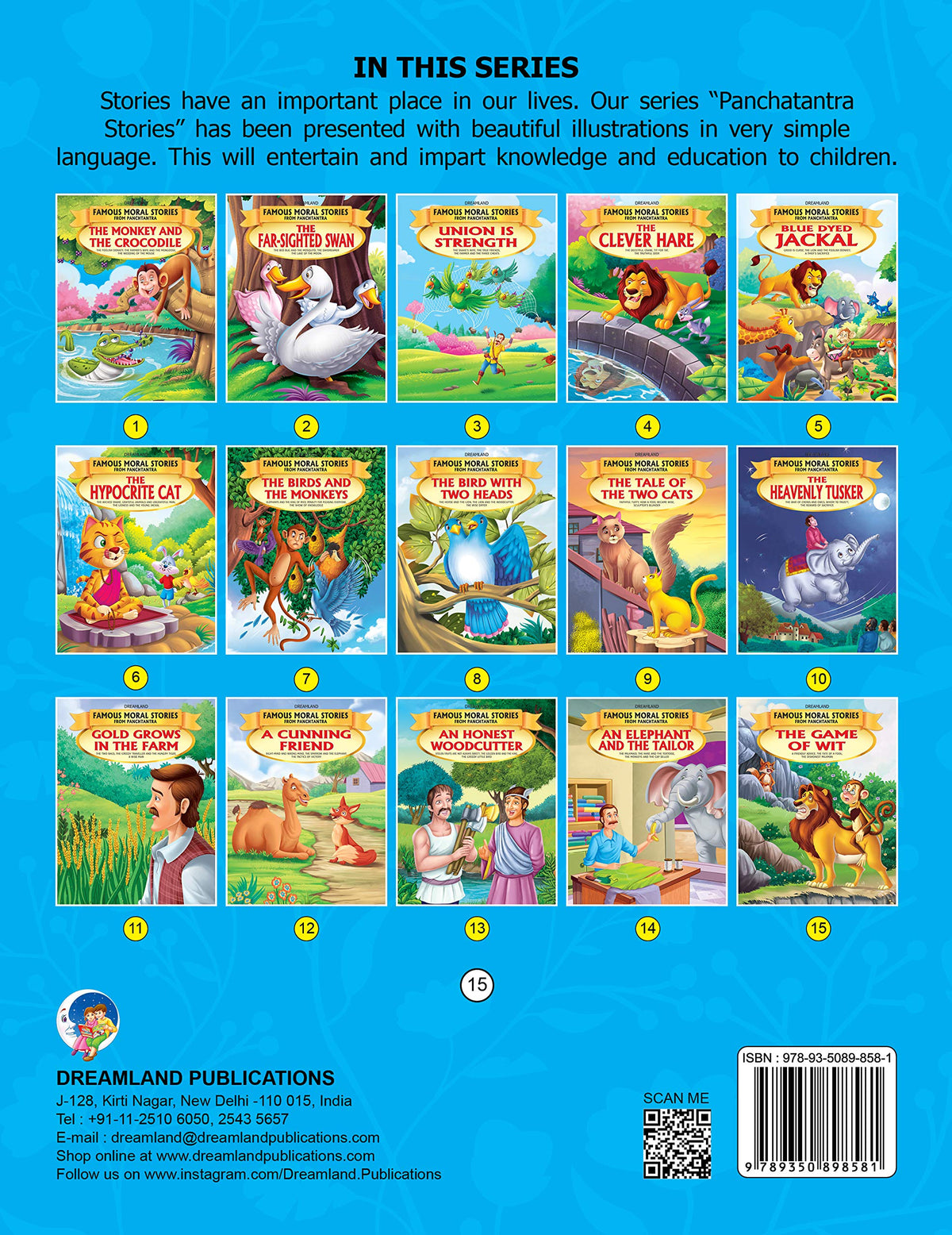 Dreamland The Game of Wit - Book 15 (Famous Moral Stories from Panchtantra) | Grocsy