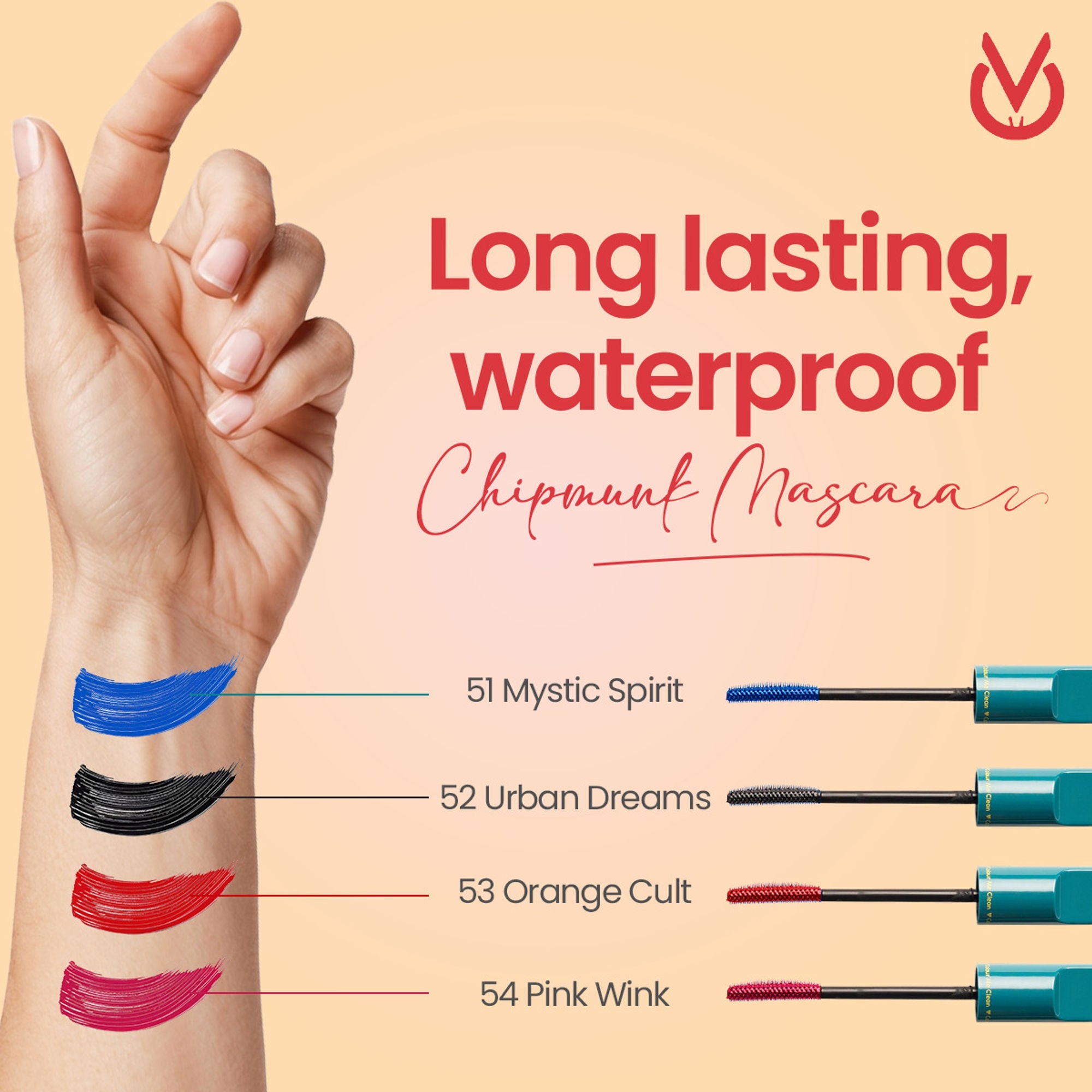 CHIPMUNK VER-Style All-Rounder Mascara - 53 Orange Cult | Grocsy