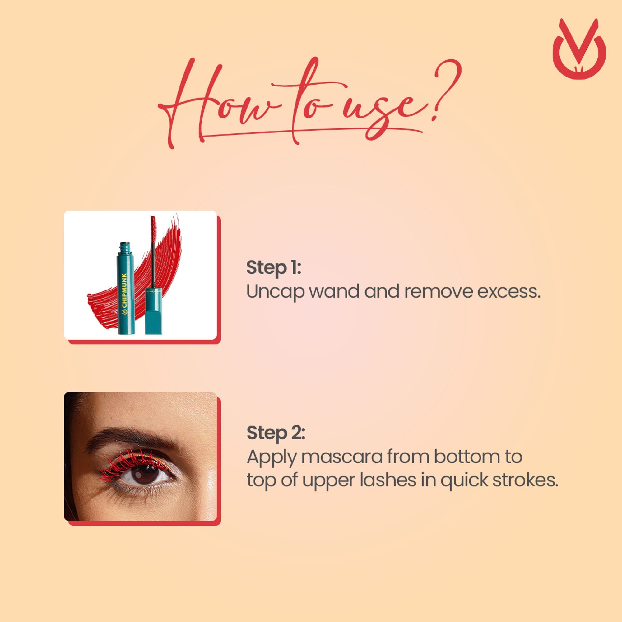 CHIPMUNK VER-Style All-Rounder Mascara - 53 Orange Cult | Grocsy