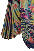 Mirchi Fashion Women's Chiffon Forest Designer Saree | Grocsy