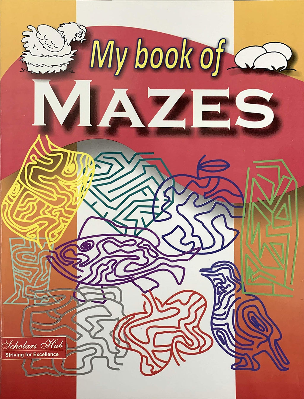Scholars Hub Activity Book For Kids Set 2- My Book Of Find The Differences & My Book Of Mazes (Set Of 2 Activity Books) (For Ages 3+) | 128 Pages | Grocsy