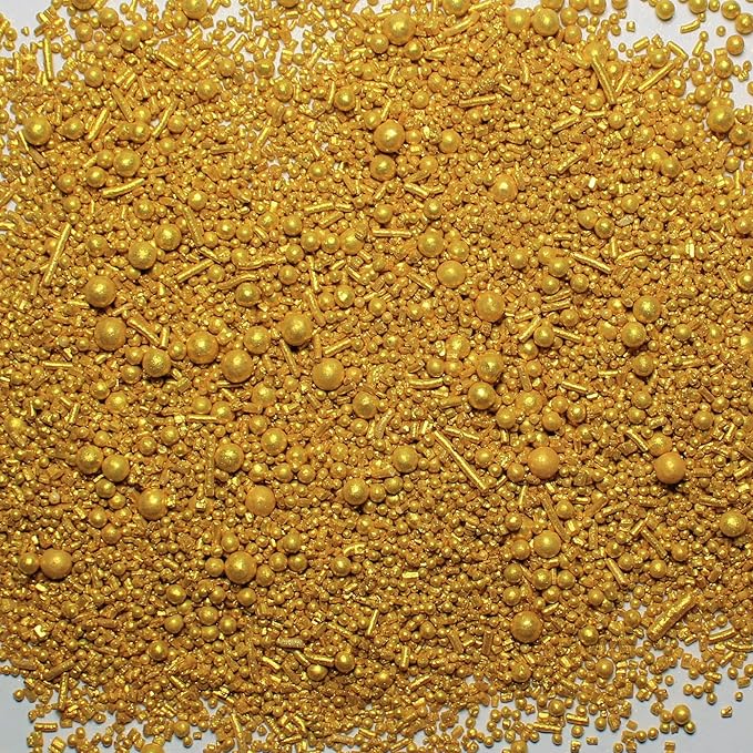 Confect Gold | Sprinkles Bottle for Decoration Bottle | Grocsy