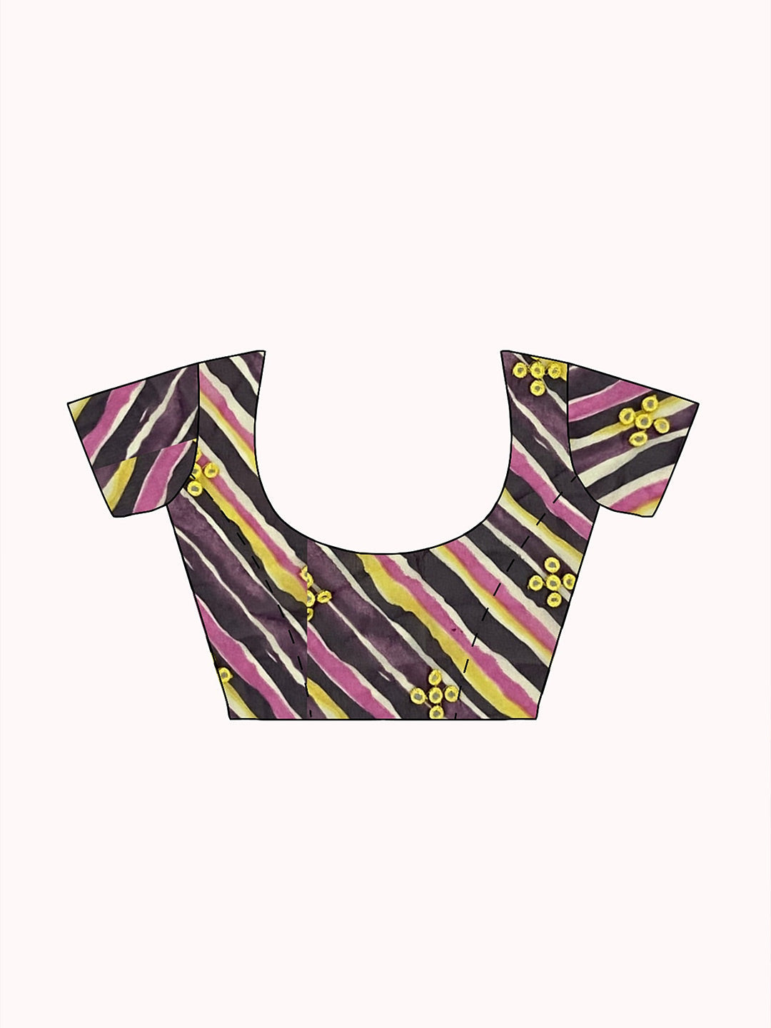 Tikhi Imli Brown Striped Ruffled Ready To Wear Saree | Grocsy