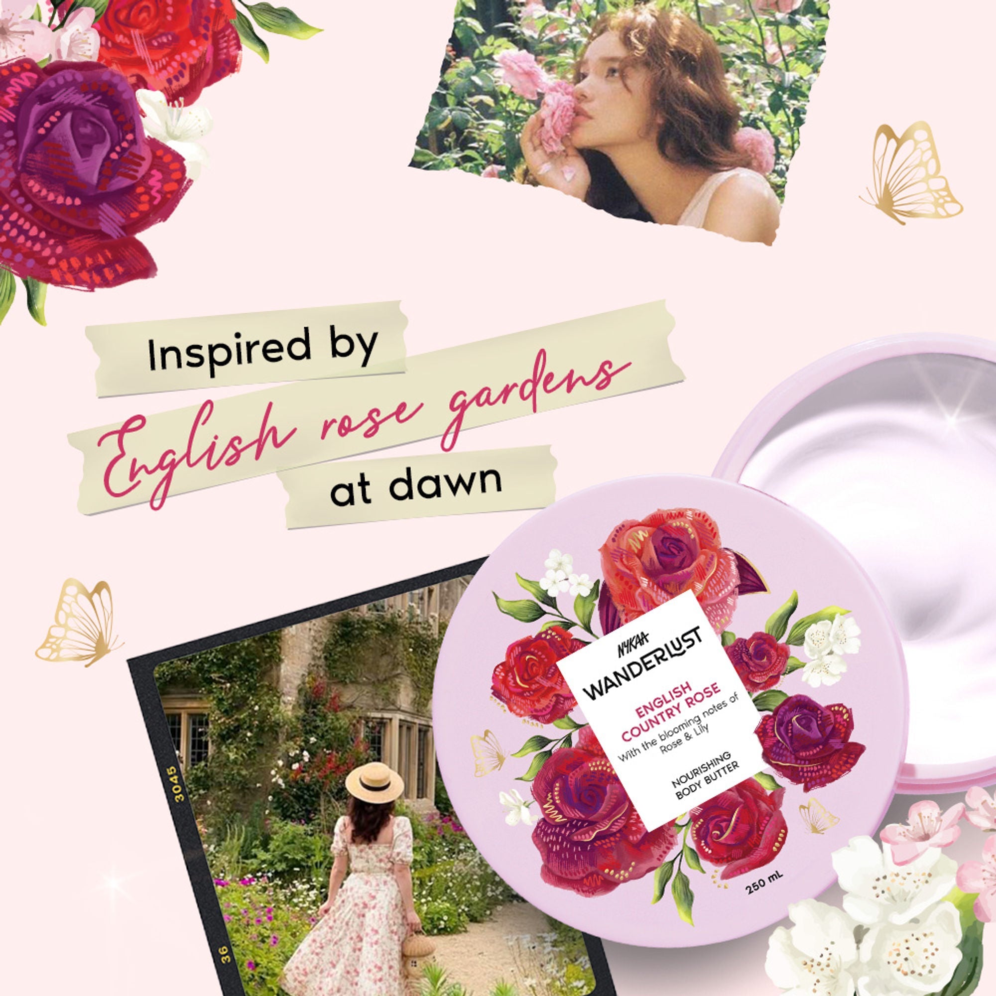 Wanderlust English Country Rose Body Butter | Grocsy