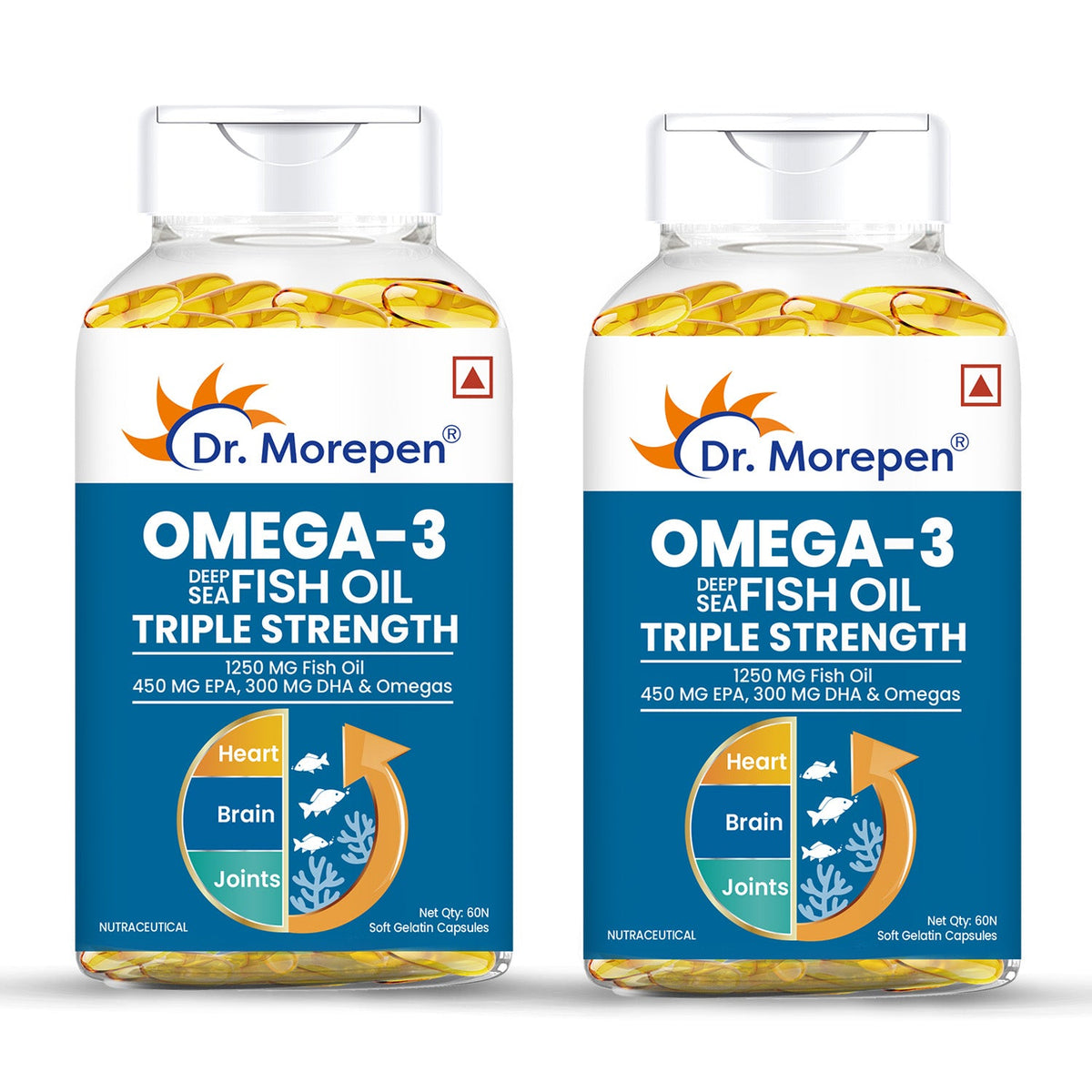 Dr. Morepen Omega-3 Deep Sea Fish Oil Triple Strength Softgels