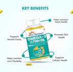 Dr. Morepen Omega-3 Deep Sea Fish Oil 500mg Softgels | Grocsy