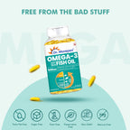 Dr. Morepen Omega-3 Deep Sea Fish Oil 500mg Softgels | Grocsy