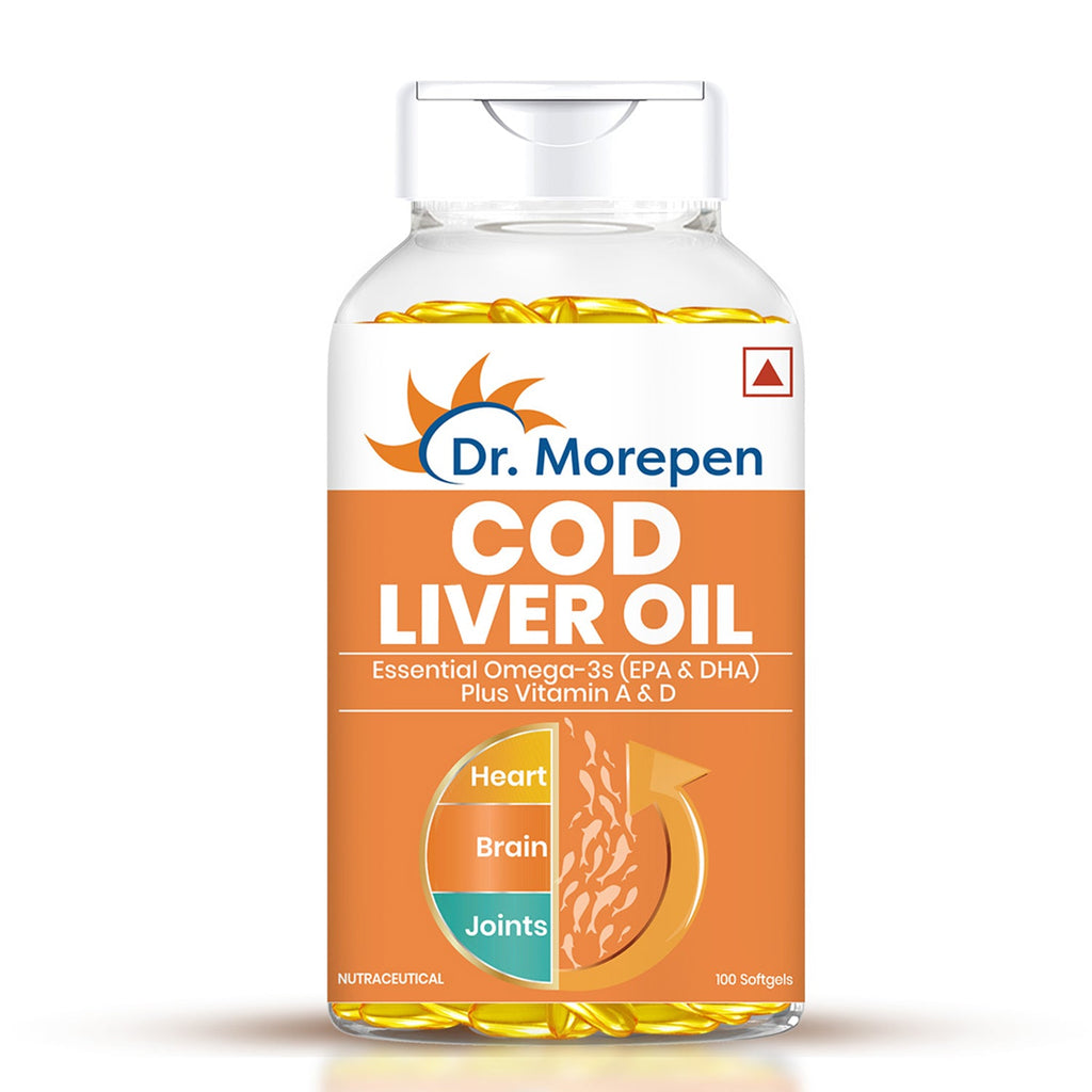 Dr. Morepen Cod Liver Oil Softgels | Grocsy