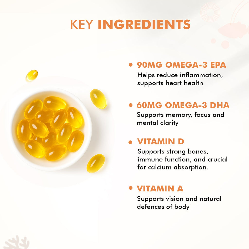 Dr. Morepen Cod Liver Oil Softgels | Grocsy