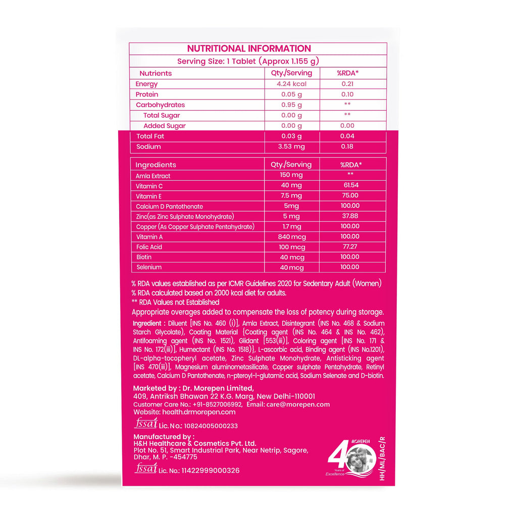 Dr. Morepen Biotin Plus Tablets | Grocsy