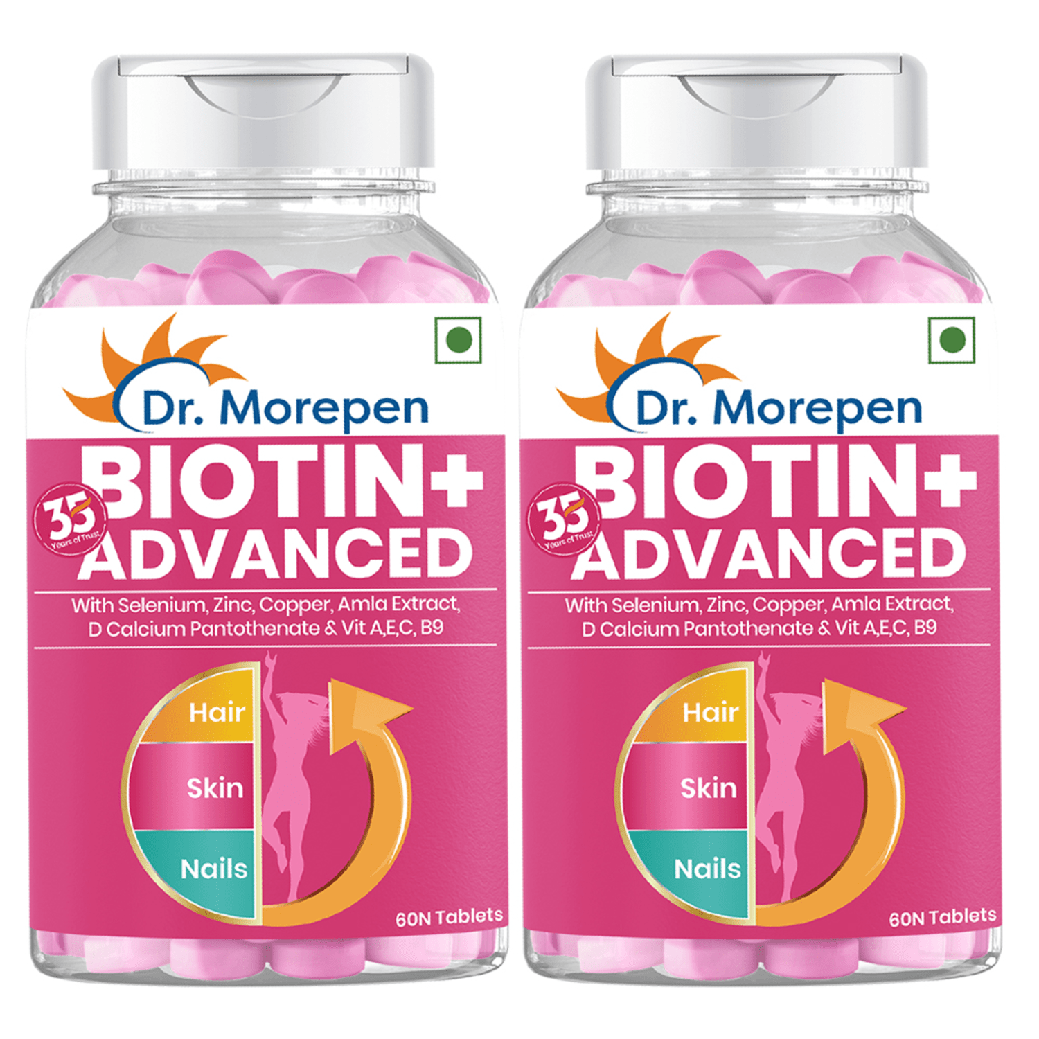 Dr. Morepen Biotin Plus Tablets | Grocsy