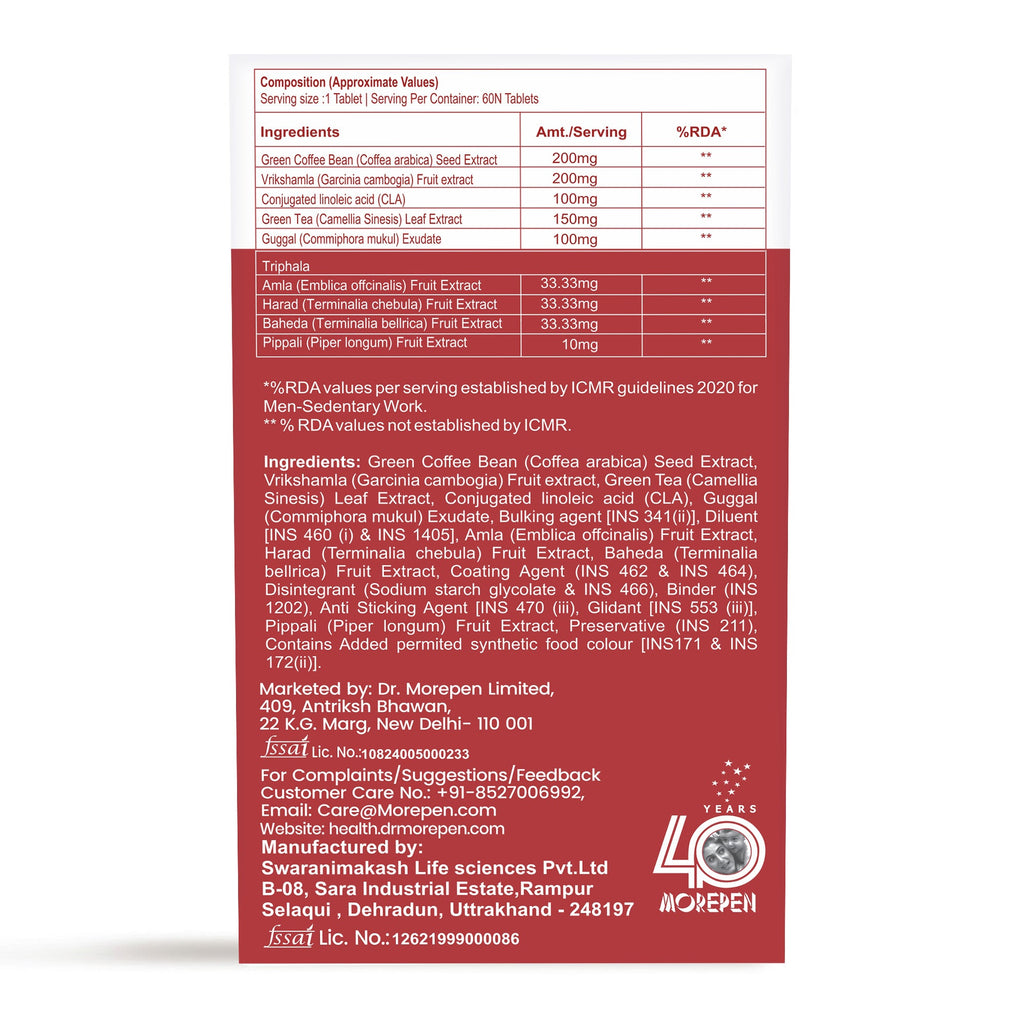 Dr. Morepen Fat Burner Tablets | Grocsy