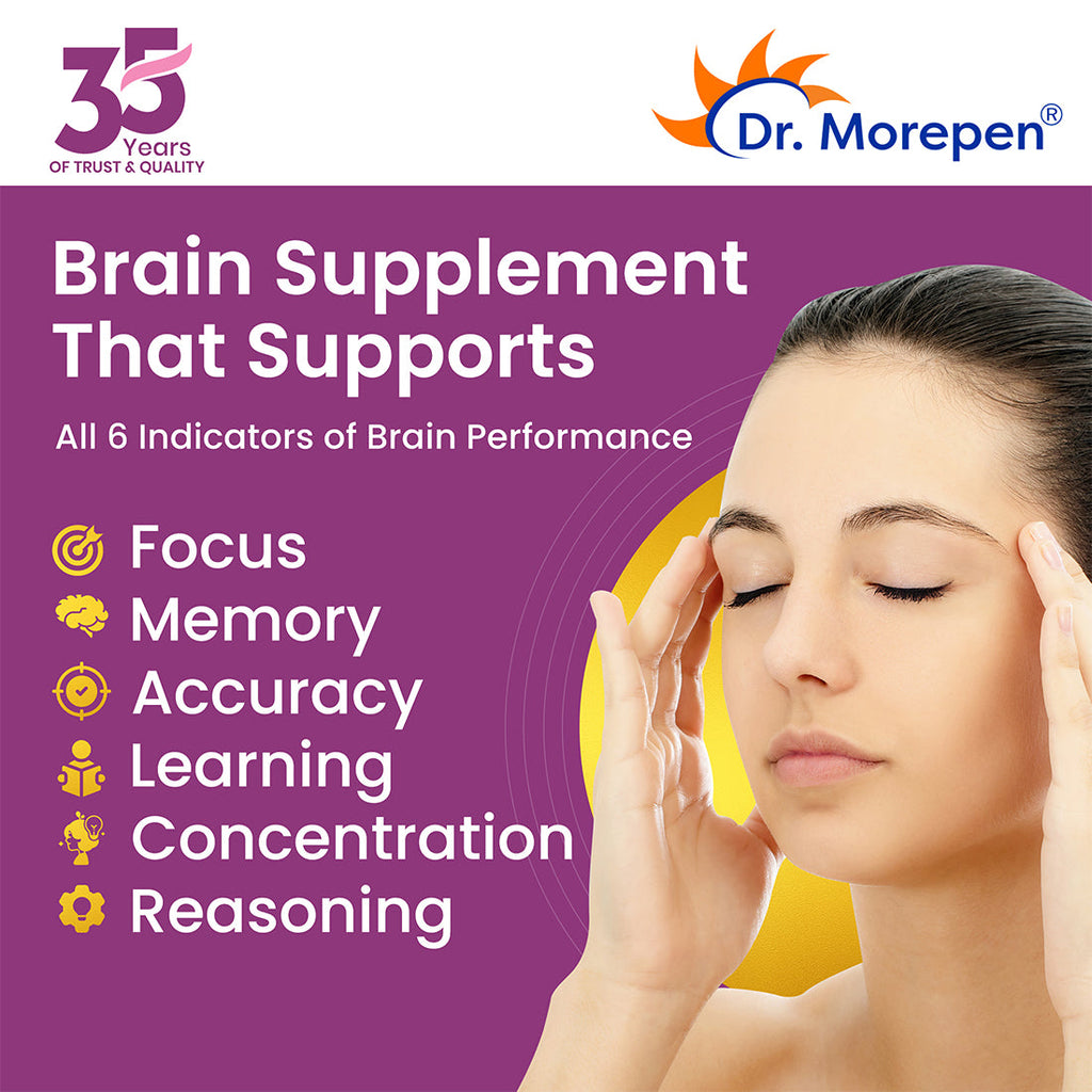 Dr. Morepen Memory Focus & Mood Tablets | Grocsy