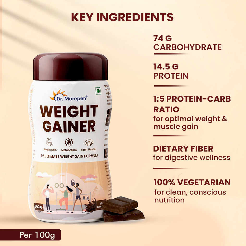 Dr. Morepen Weight Gainer - Chocolate Flavor | Grocsy
