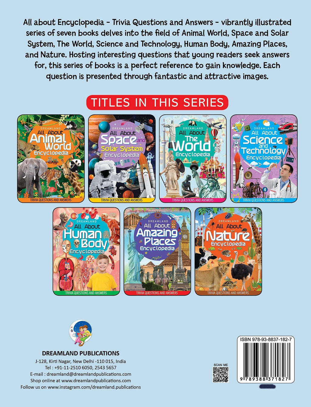 Dreamland The World Encyclopedia for Children Age 5 - 15 Years- All About Trivia Questions and Answers | Grocsy