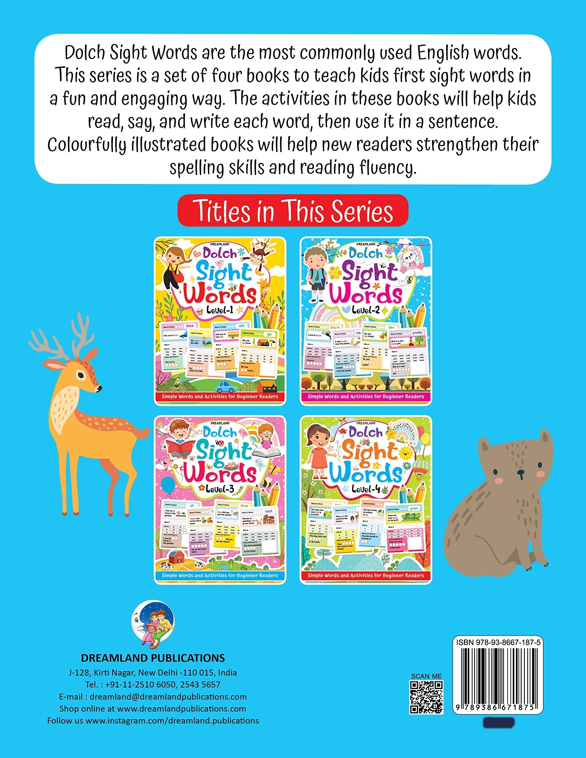 Dreamland Dolch Sight Words Level 2- Simple Words and Activities for Beginner Readers | Grocsy