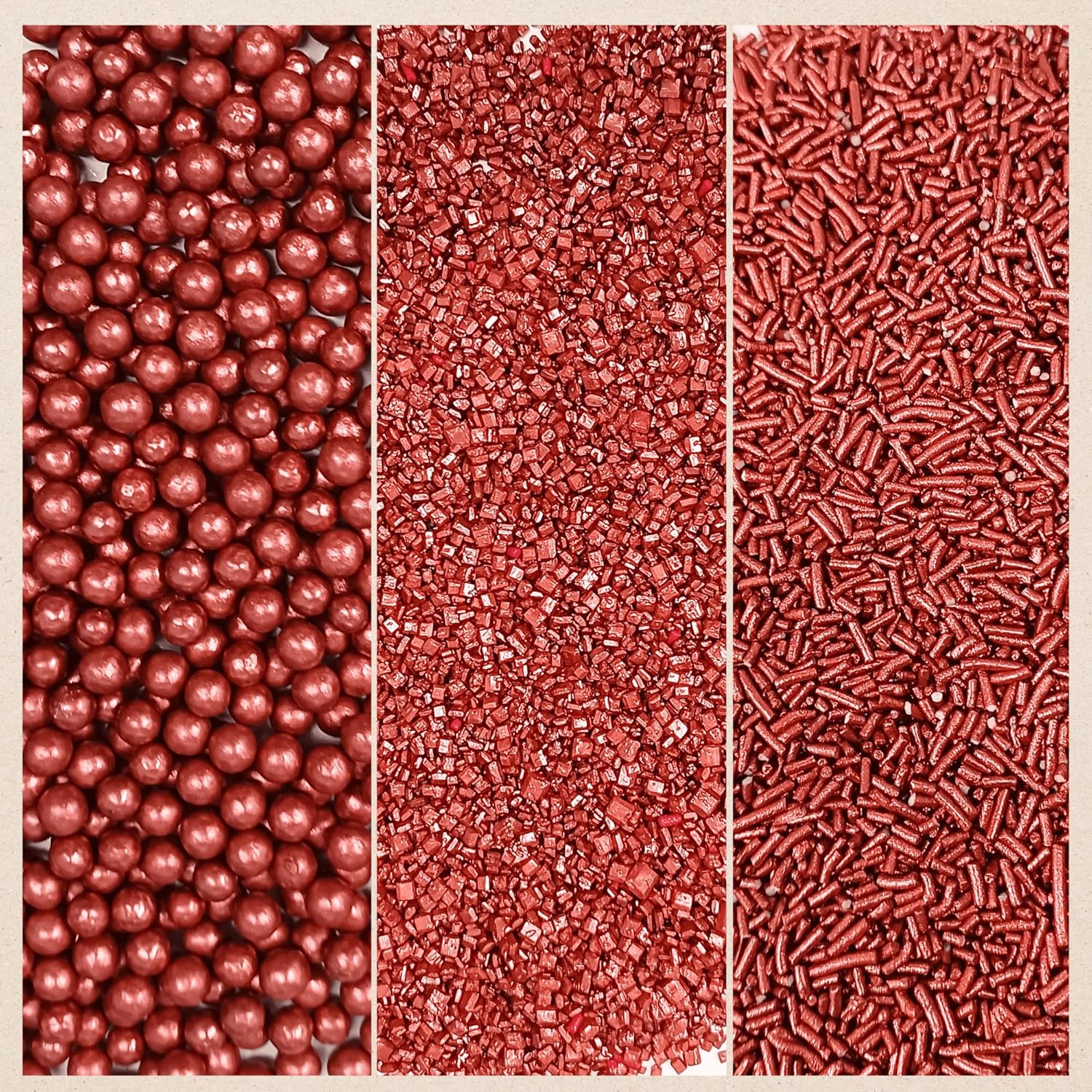 Confect Sprinkles for Cakes & Cupcakes Decoration | USP-20(Copper) | Grocsy